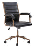 Auction Office Chair Vintage Black - Cozy Roots Decor