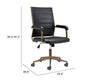 Auction Office Chair Vintage Black - Cozy Roots Decor