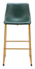 Augusta Barstool (Set of 2) Green & Gold - Cozy Roots Decor