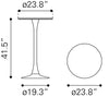 Auray Bar Table White - Cozy Roots Decor