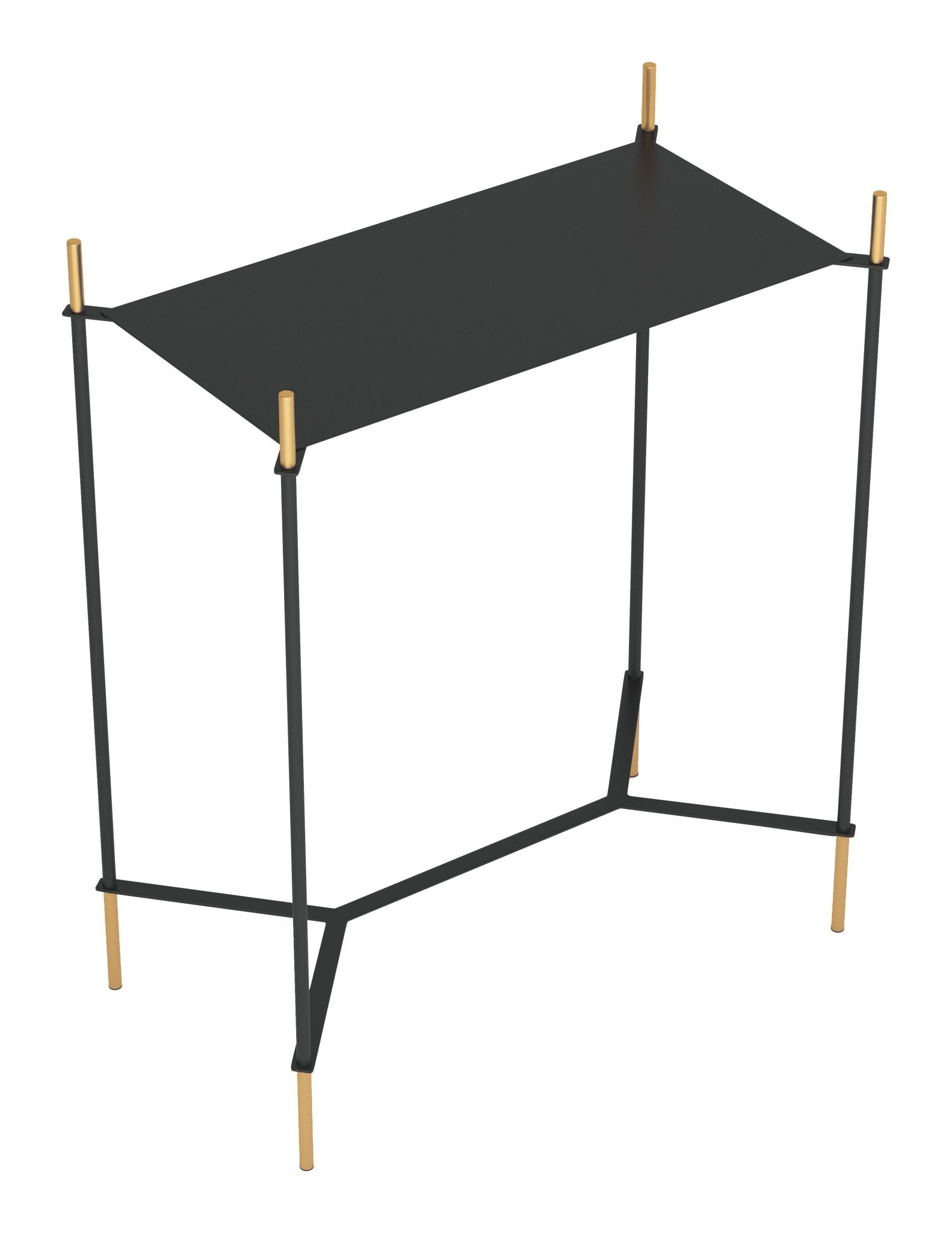 Austin Side Table Black & Gold - Cozy Roots Decor