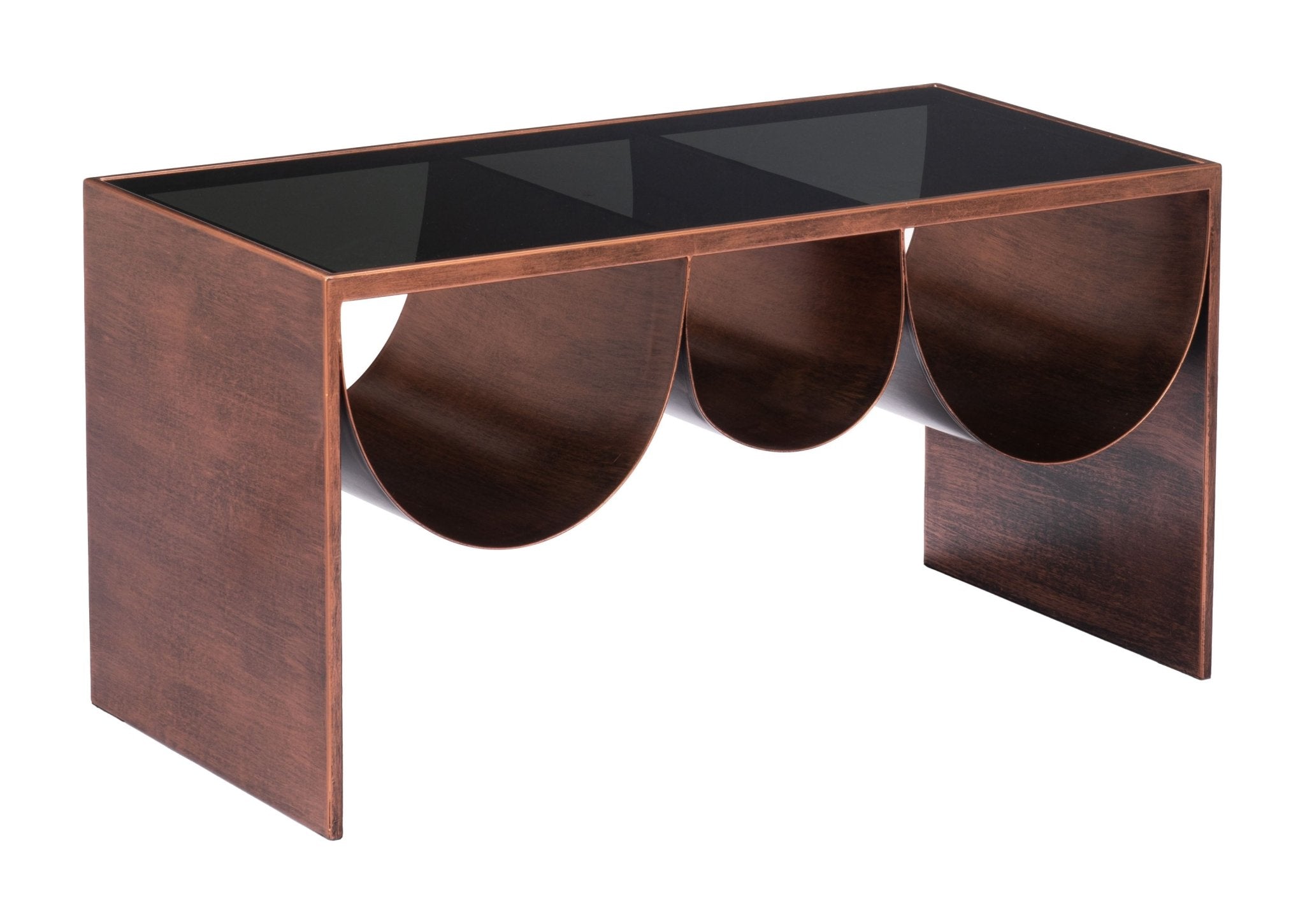 Aveiro Coffee Table Copper & Black - Cozy Roots Decor