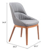 Ayr Dining Chair (Set of 2) Slate Gray - Cozy Roots Decor