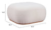 Azua Ottoman Cream - Cozy Roots Decor