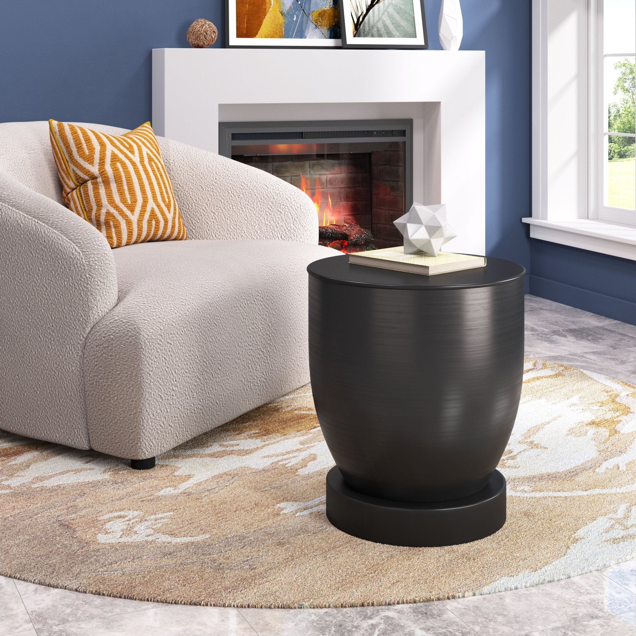 Baku Side Table Black - Cozy Roots Decor