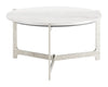 Barmas Coffee Table White & Silver - Cozy Roots Decor