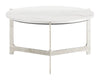 Barmas Coffee Table White & Silver - Cozy Roots Decor