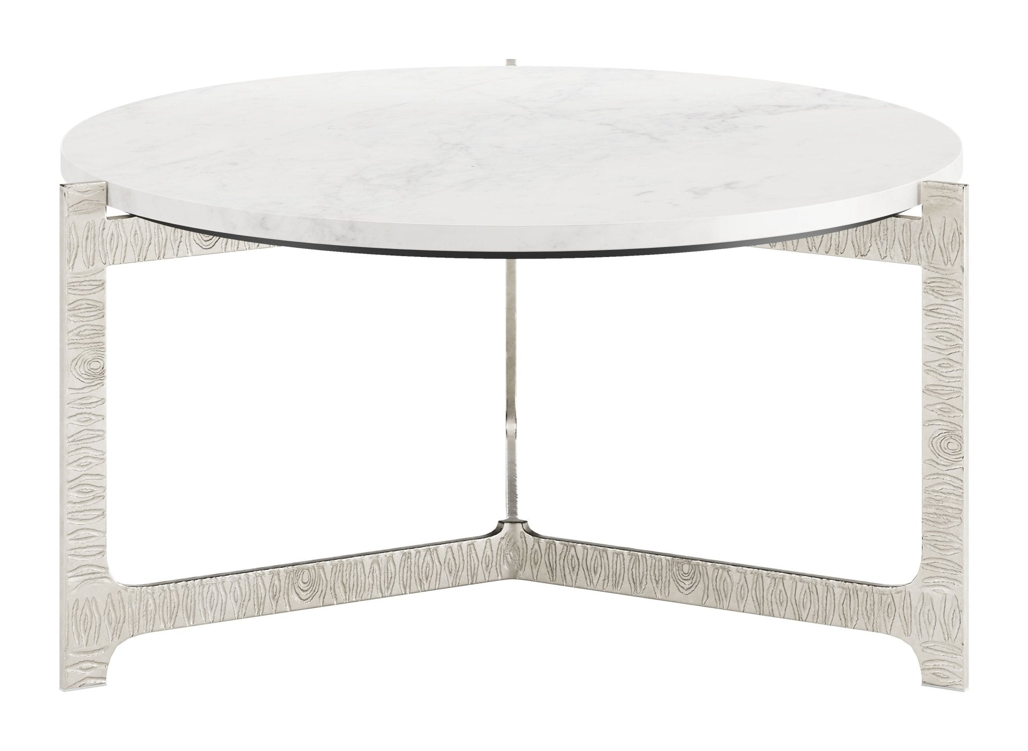 Barmas Coffee Table White & Silver - Cozy Roots Decor