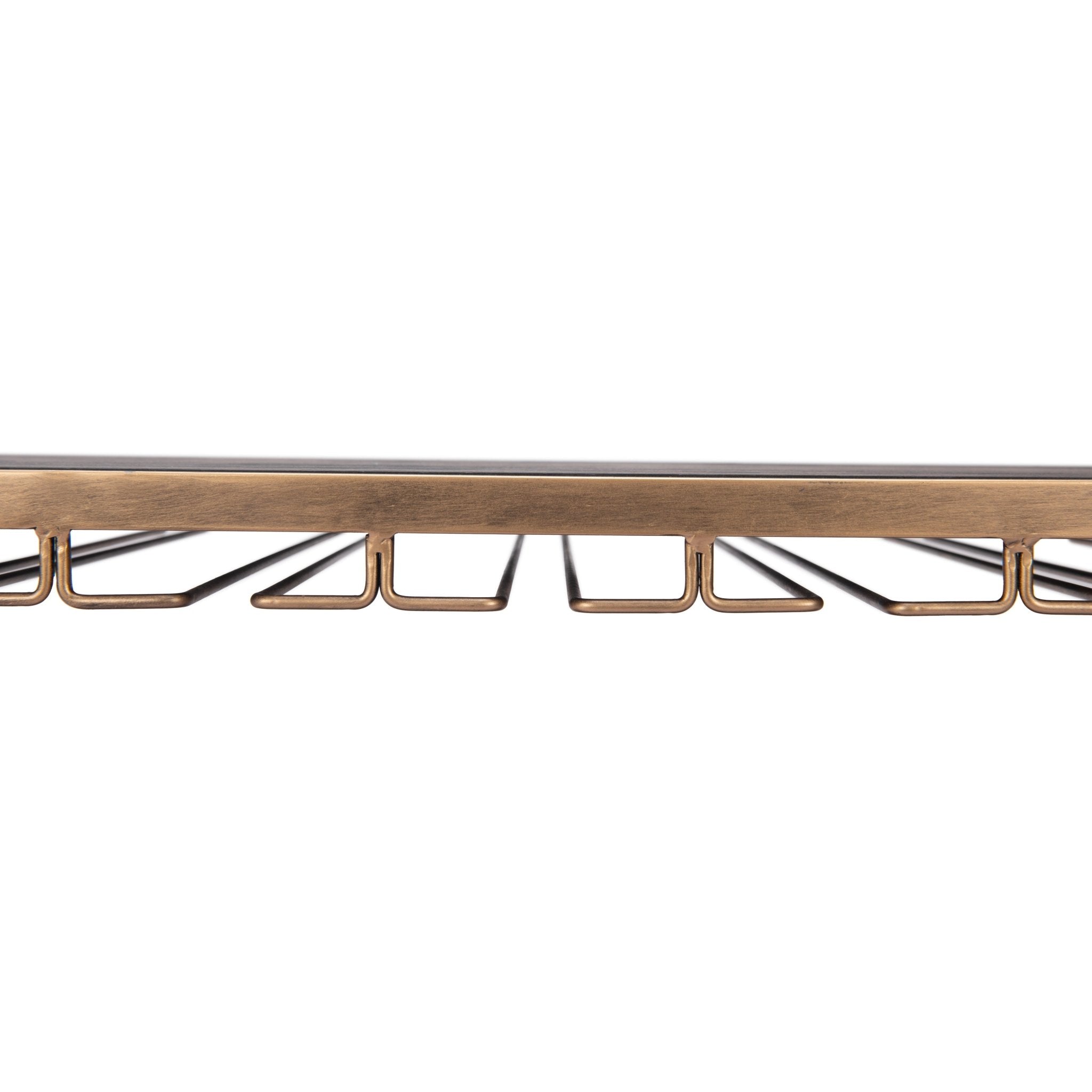 Bechet Bar Cart Brass & Black - Cozy Roots Decor