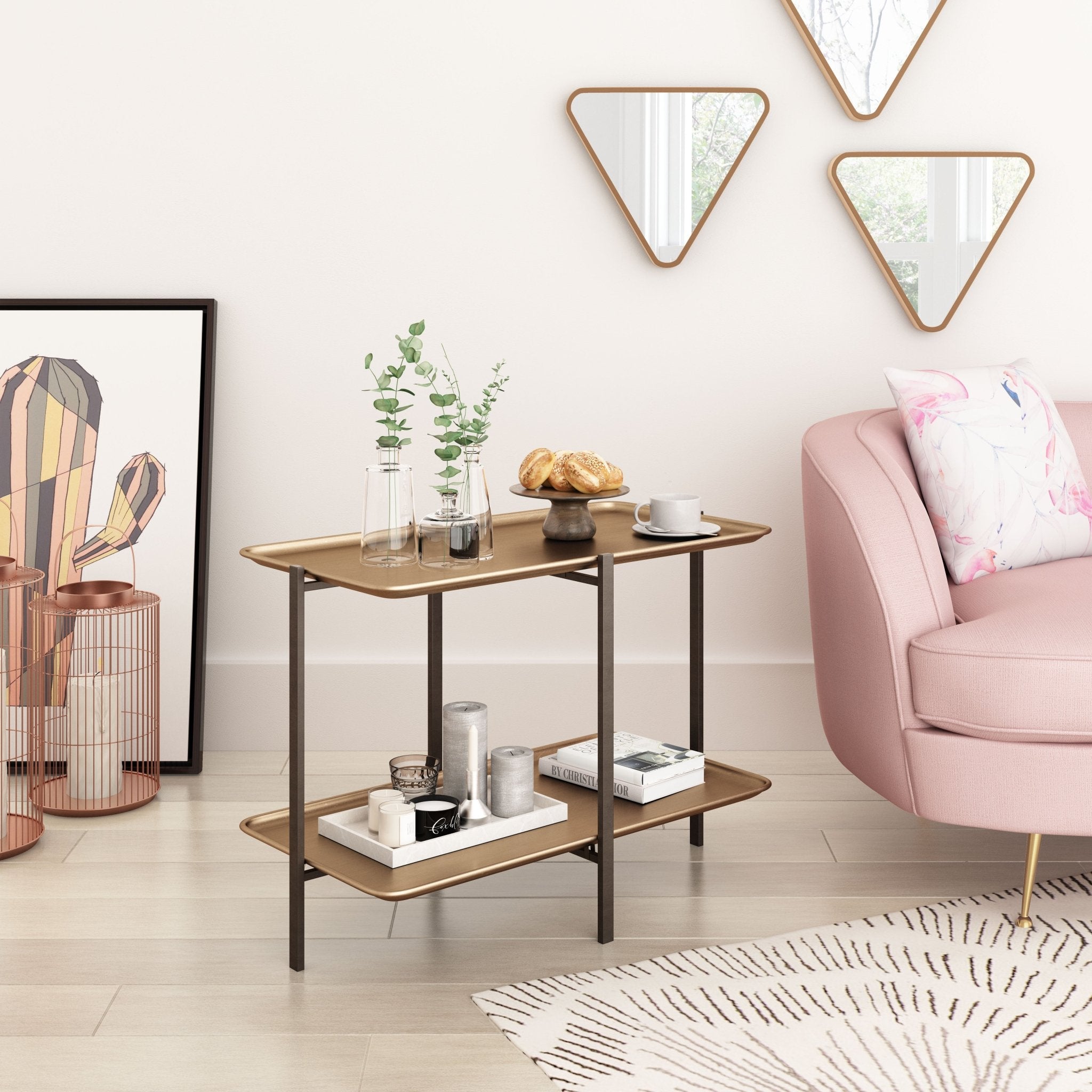 Benjamin Coffee Table Brass - Cozy Roots Decor