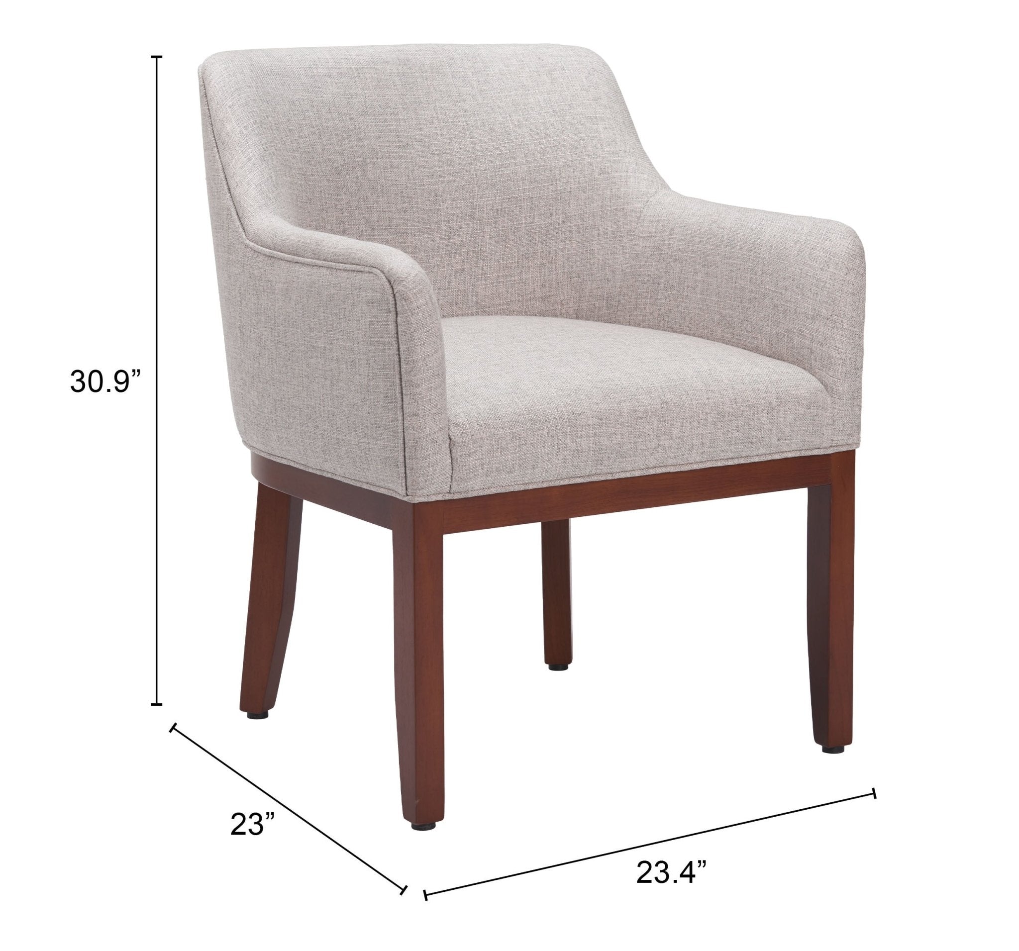 Berbera Dining Chair Gray - Cozy Roots Decor