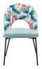 Bethpage Dining Chair (Set of 2) Multicolor Print & Green - Cozy Roots Decor
