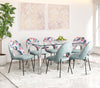 Bethpage Dining Chair (Set of 2) Multicolor Print & Green - Cozy Roots Decor