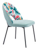Bethpage Dining Chair (Set of 2) Multicolor Print & Green - Cozy Roots Decor
