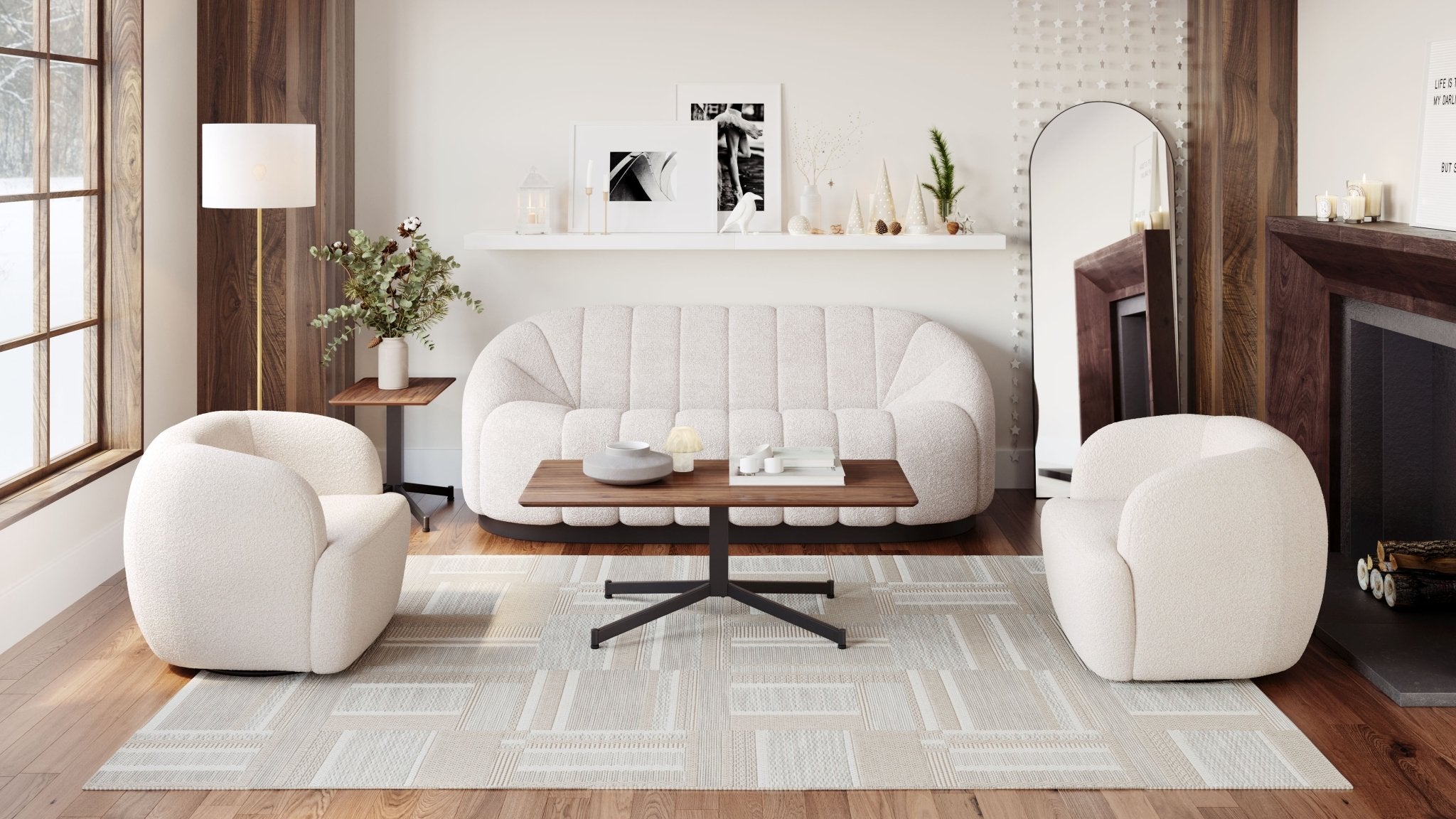 Bhutan Sofa Cream - Cozy Roots Decor