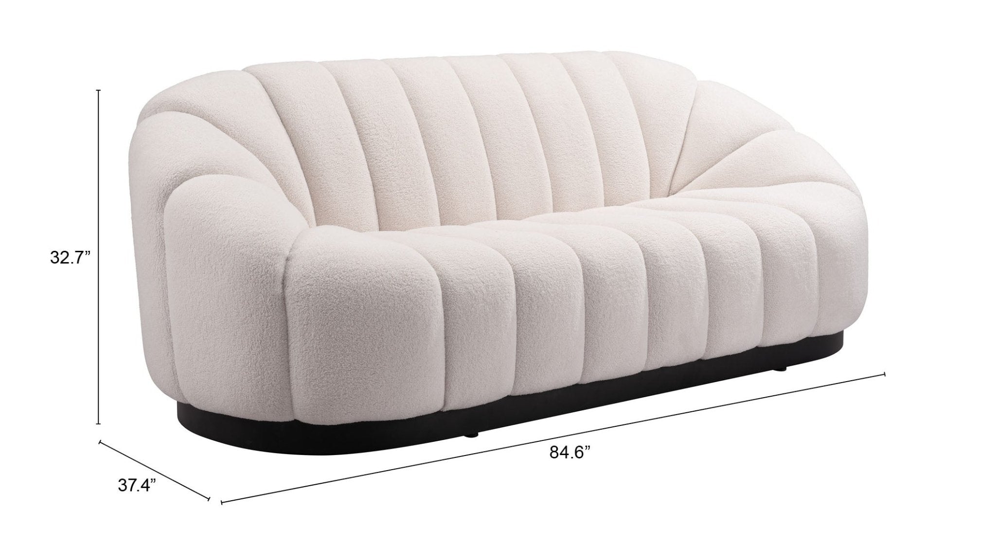 Bhutan Sofa Cream - Cozy Roots Decor