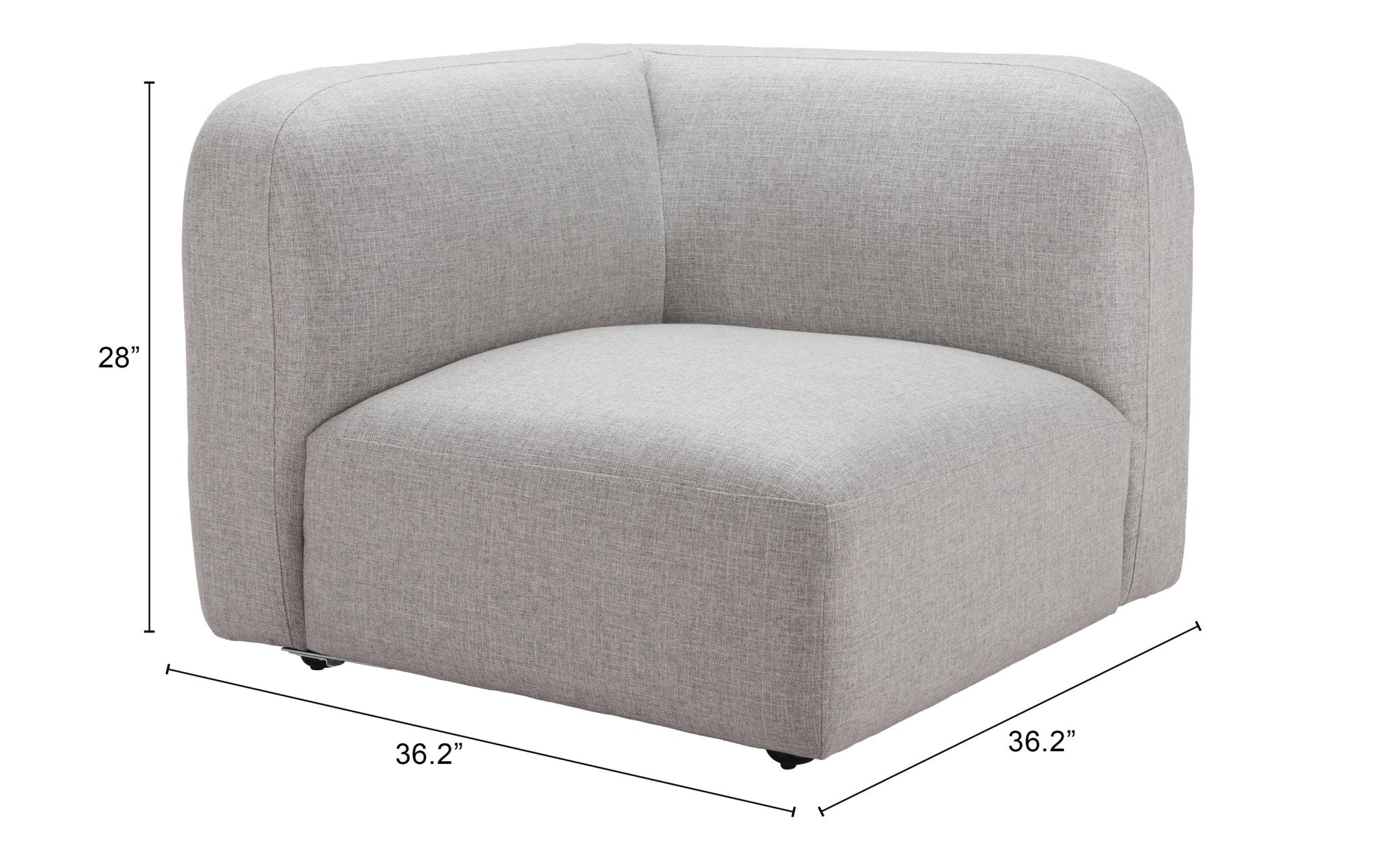 Biak Corner Chair Gray - Cozy Roots Decor