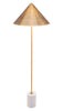Bianca Floor Lamp Brass & White - Cozy Roots Decor
