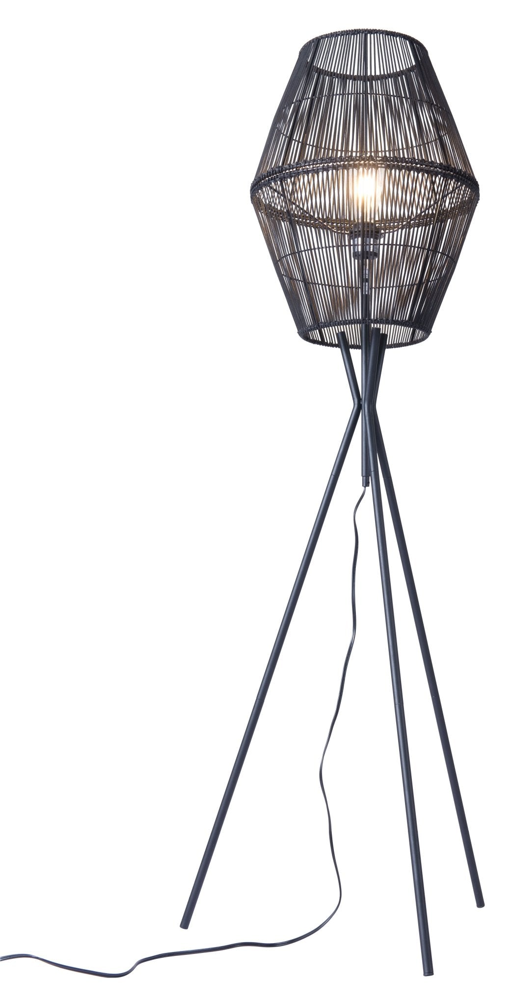 Billie Floor Lamp Black - Cozy Roots Decor