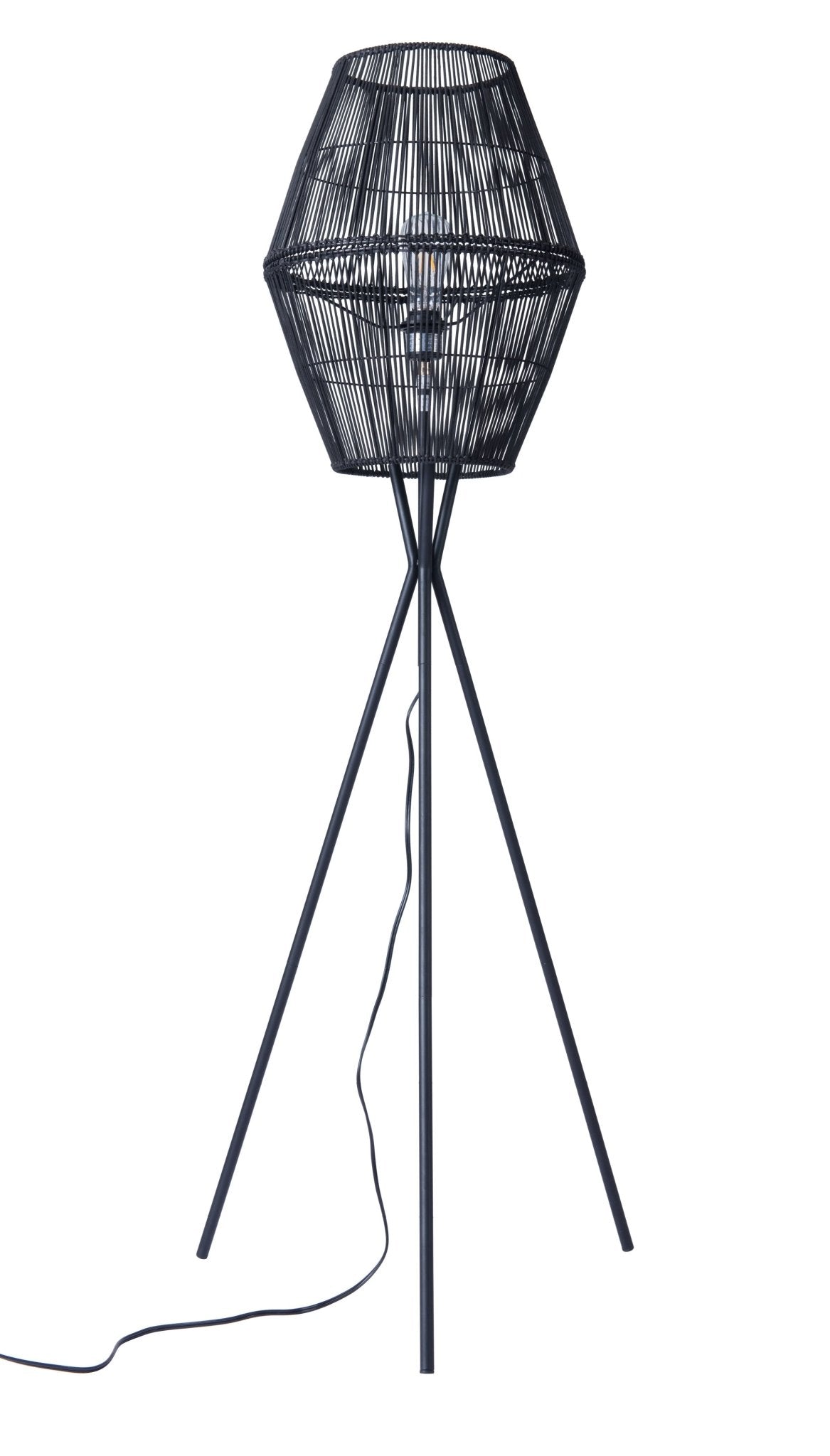 Billie Floor Lamp Black - Cozy Roots Decor