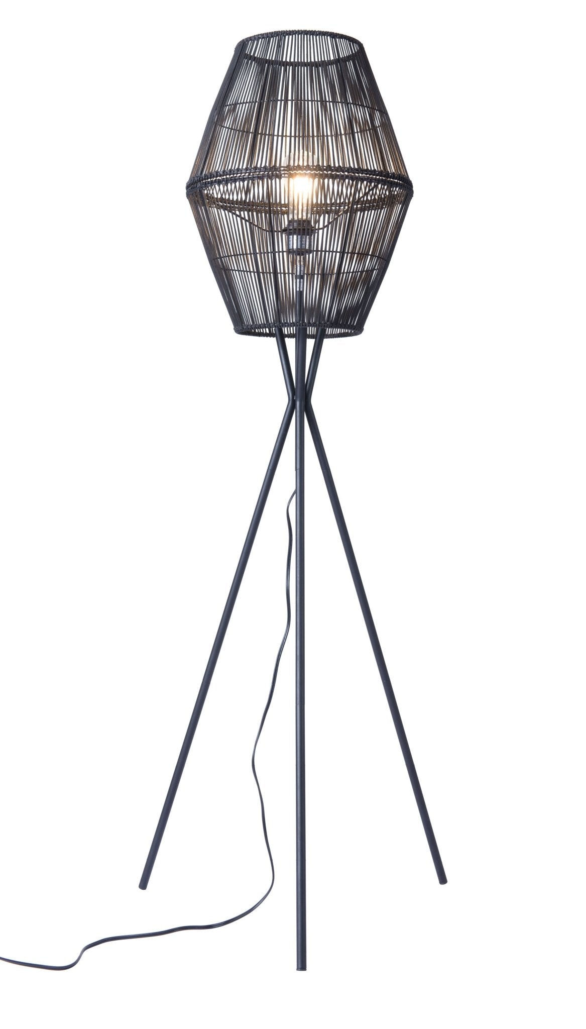Billie Floor Lamp Black - Cozy Roots Decor