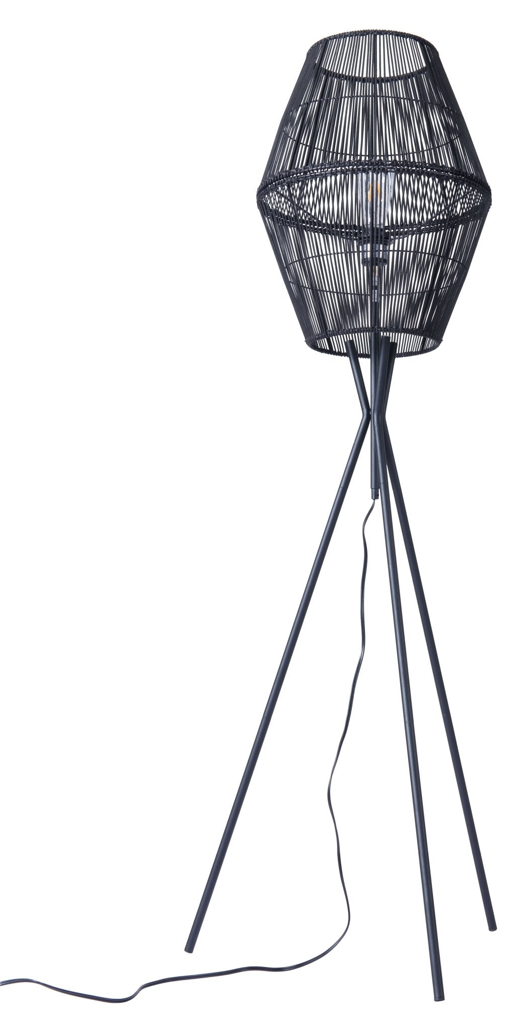 Billie Floor Lamp Black - Cozy Roots Decor