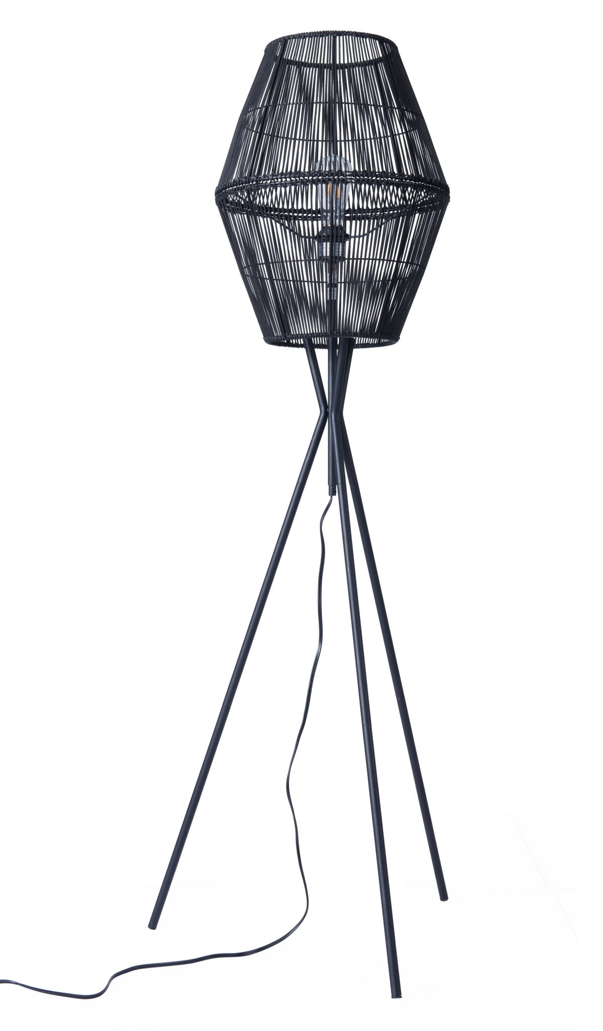 Billie Floor Lamp Black - Cozy Roots Decor