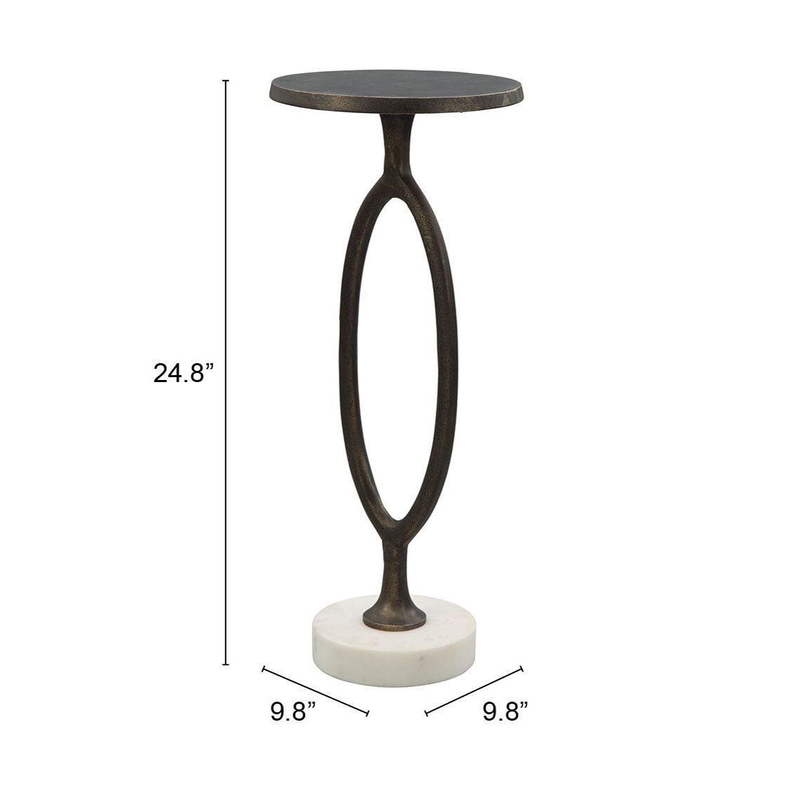 Bonita Accent Table Bronze - Cozy Roots Decor