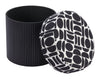 Boto Storage Ottoman Black & White - Cozy Roots Decor