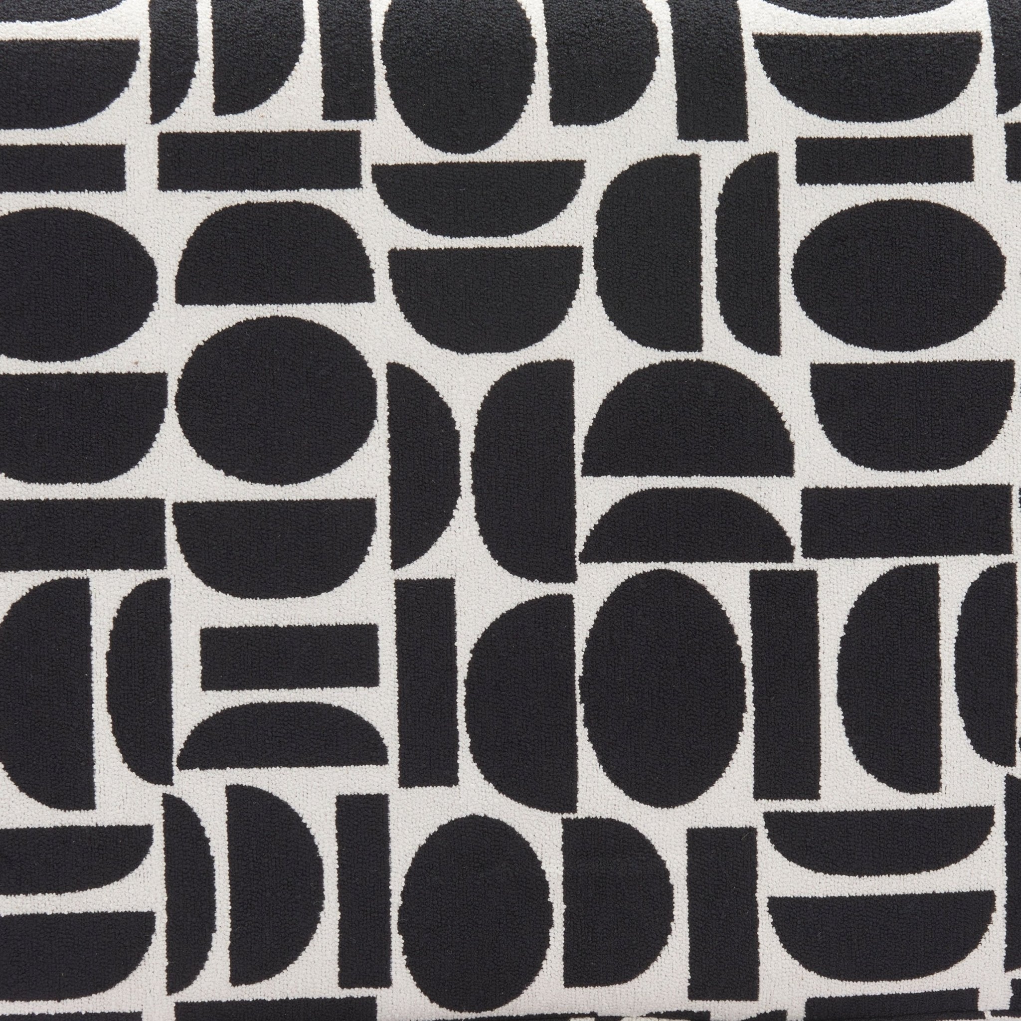 Boto Storage Ottoman Black & White - Cozy Roots Decor