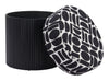 Boto Storage Ottoman Black & White - Cozy Roots Decor