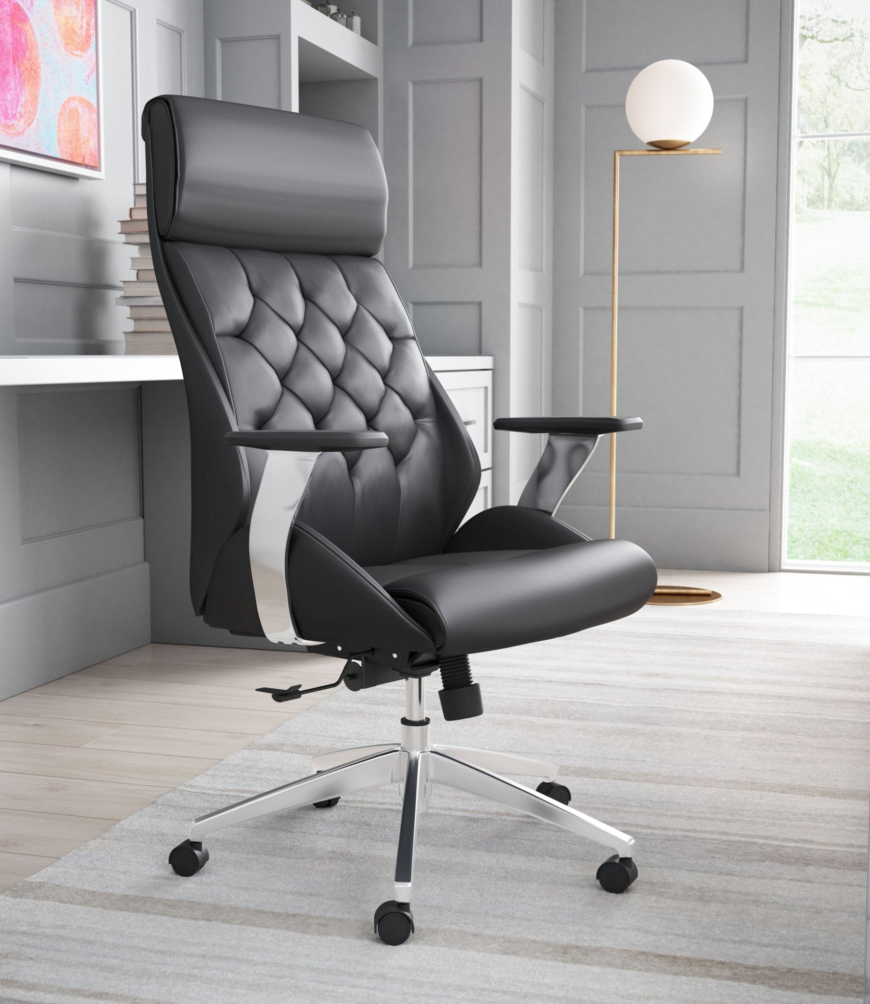 Boutique Office Chair Black - Cozy Roots Decor