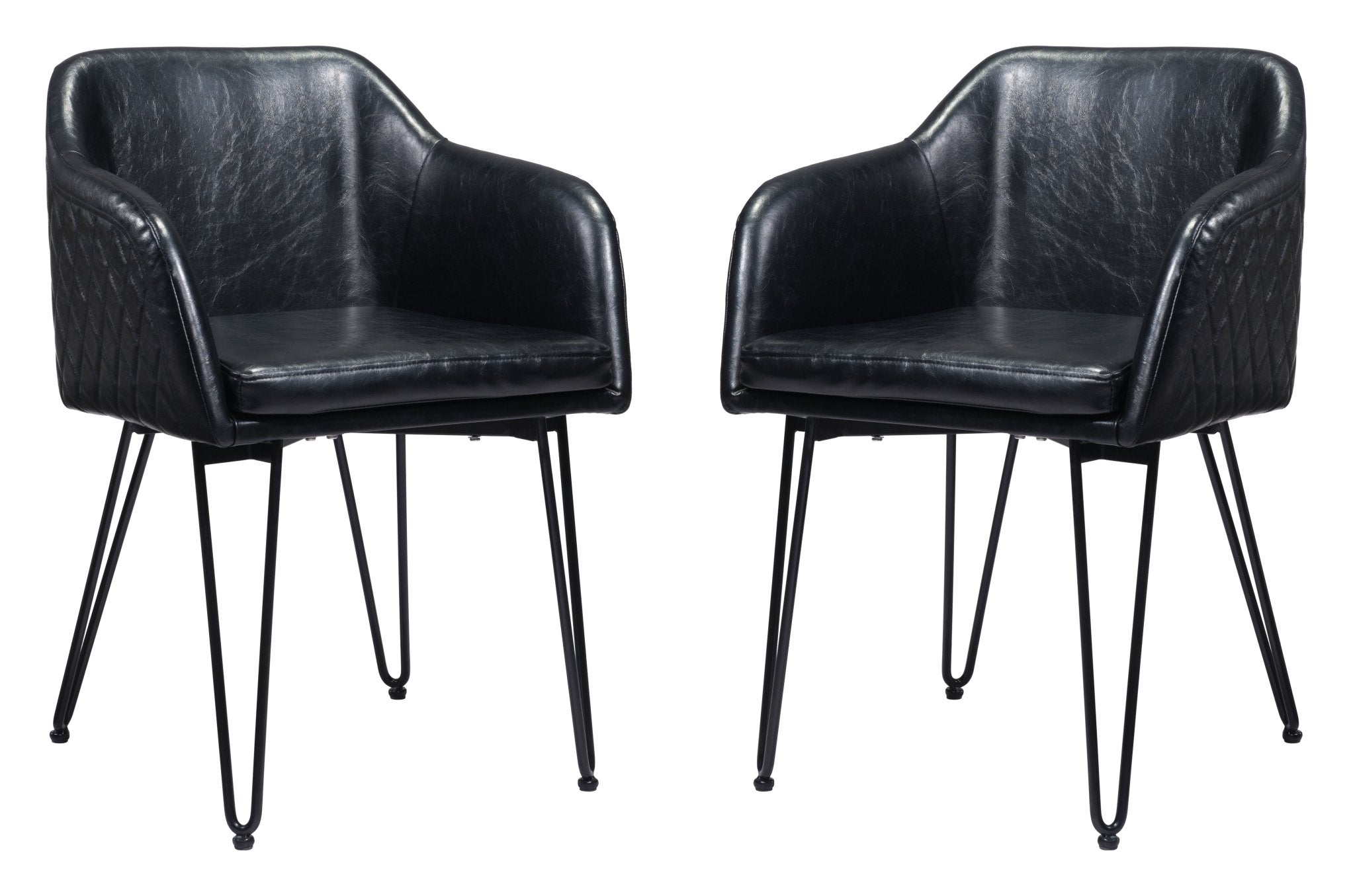 Braxton Dining Chair (Set of 2) Vintage Black - Cozy Roots Decor
