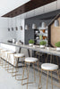Bree Barstool (Set of 2) White & Gold - Cozy Roots Decor