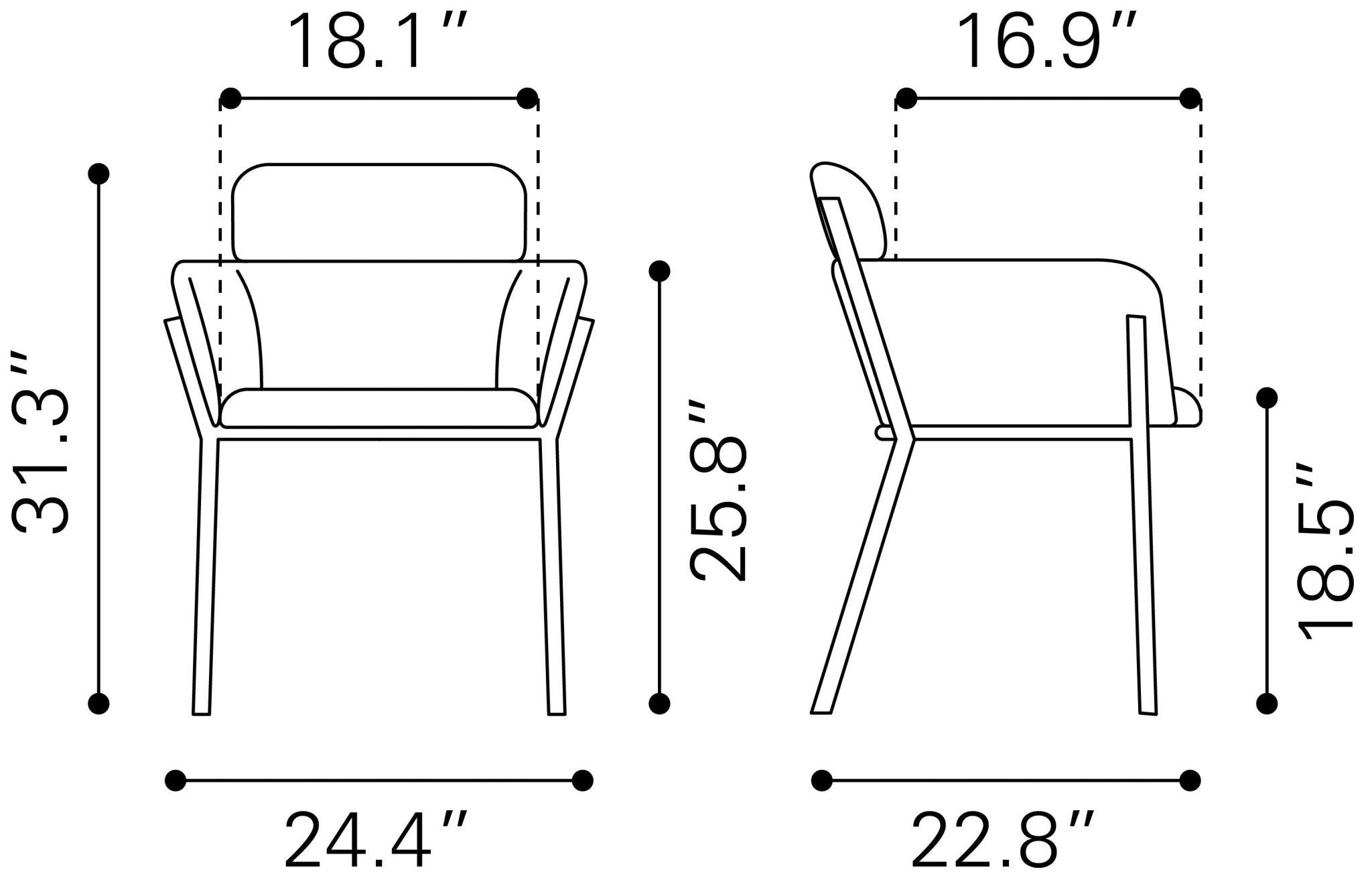 Bremor Dining Chair (Set of 2) Beige - Cozy Roots Decor