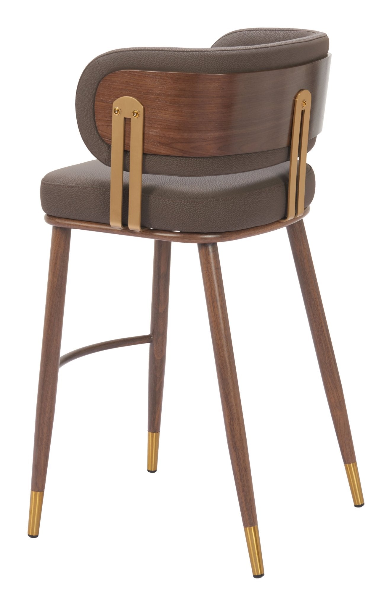 Brew Barstool (Set of 2) Brown & Walnut - Cozy Roots Decor