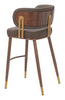 Brew Barstool (Set of 2) Brown & Walnut - Cozy Roots Decor