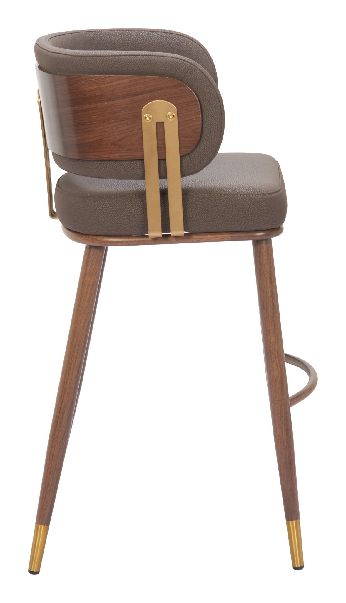 Brew Barstool (Set of 2) Brown & Walnut - Cozy Roots Decor