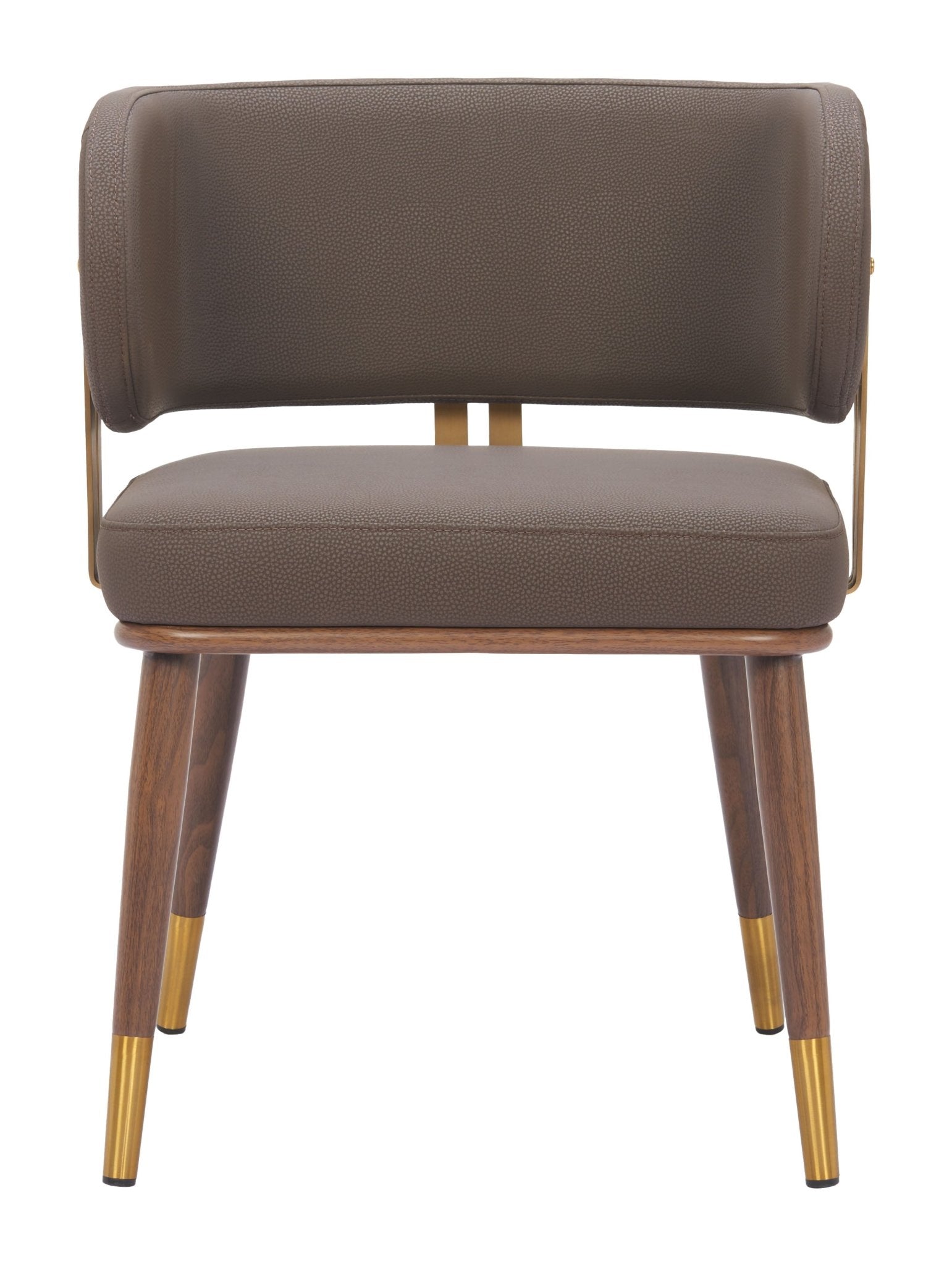 Brew Dining Chair (Set of 2) Brown & Walnut - Cozy Roots Decor