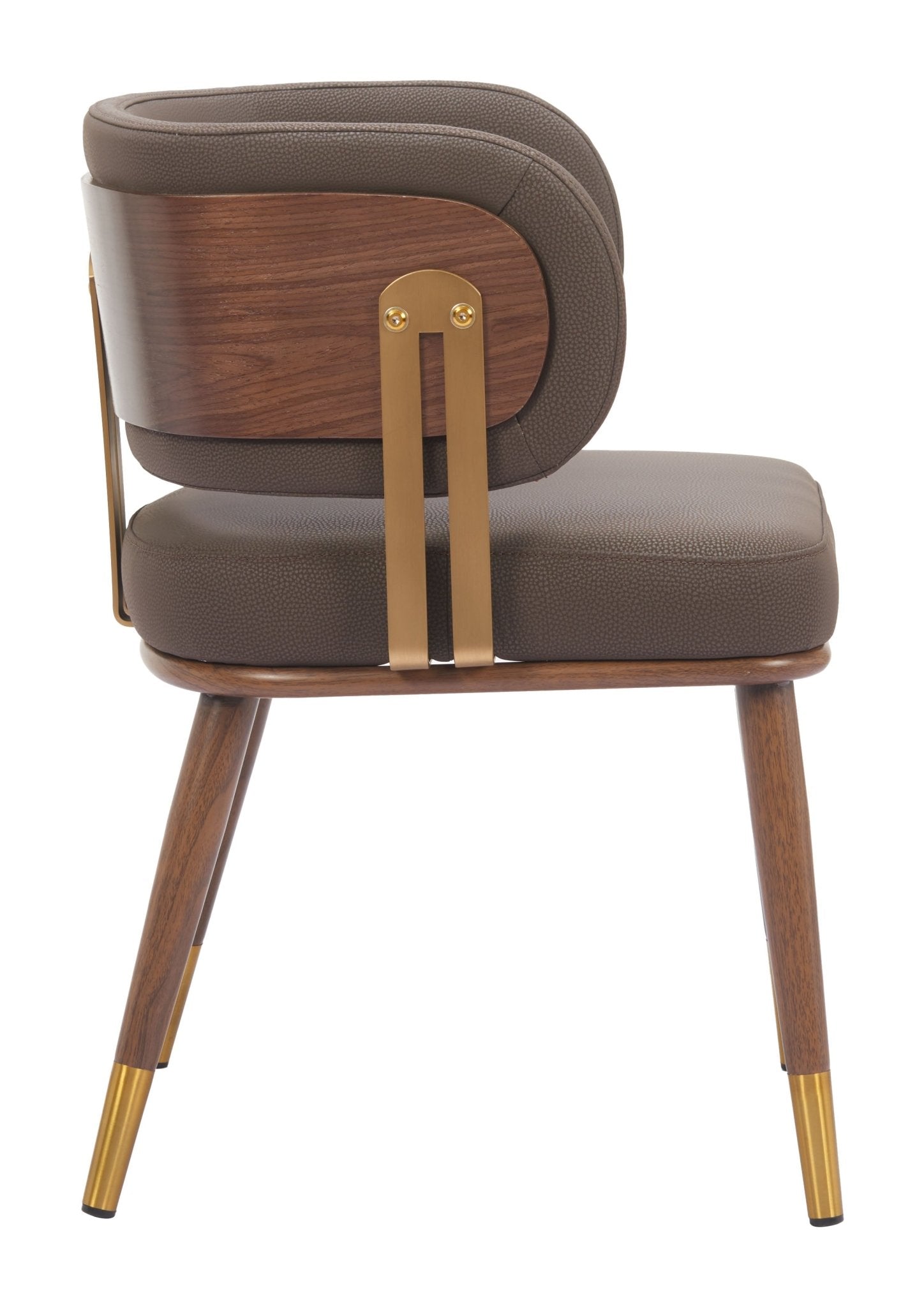 Brew Dining Chair (Set of 2) Brown & Walnut - Cozy Roots Decor