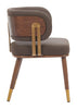 Brew Dining Chair (Set of 2) Brown & Walnut - Cozy Roots Decor
