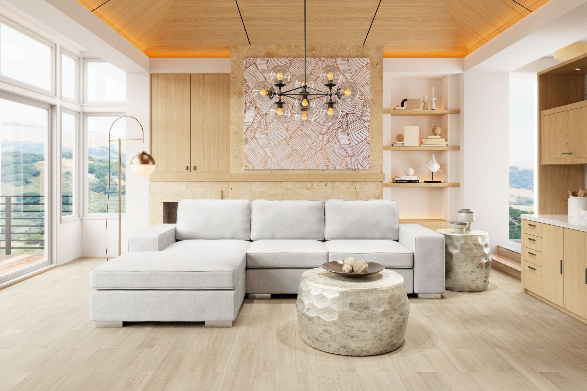 Brickell Sectional White - Cozy Roots Decor