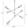 Brixton Ceiling Lamp Chrome - Cozy Roots Decor