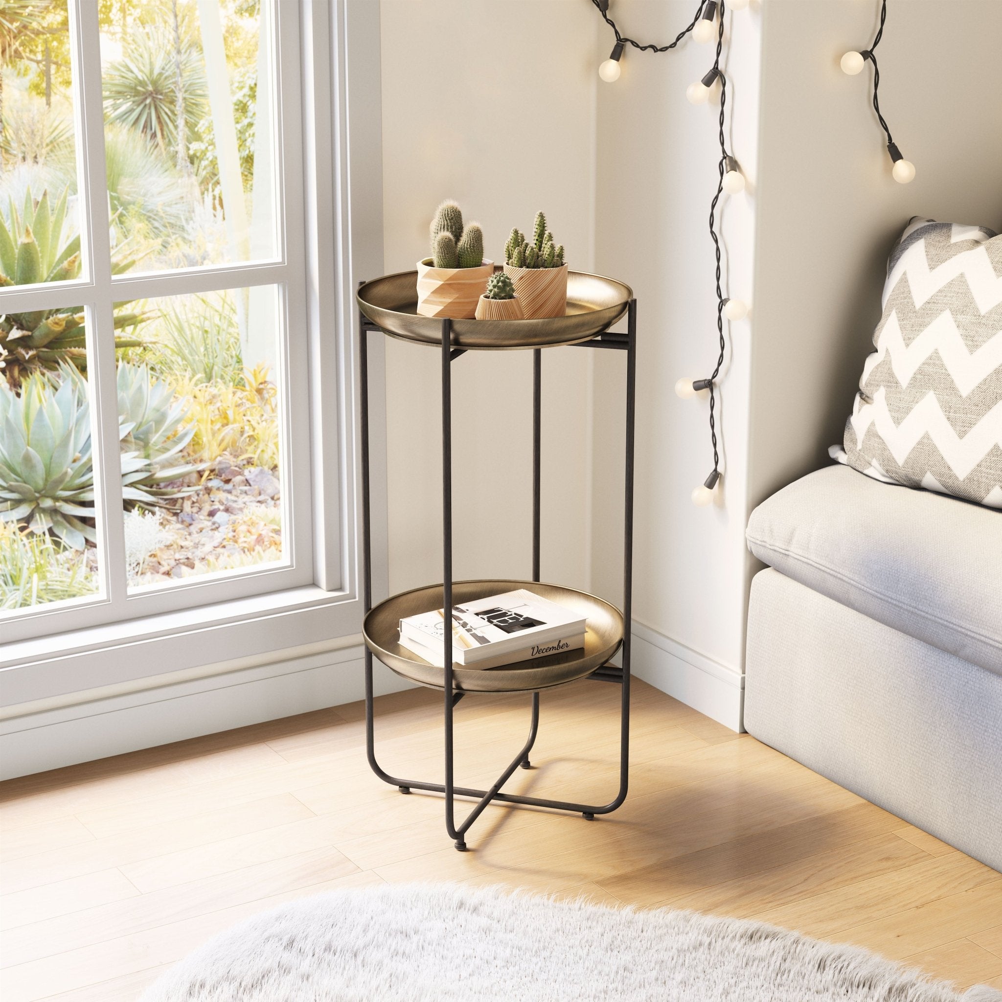 Bronson Accent Table Bronze - Cozy Roots Decor