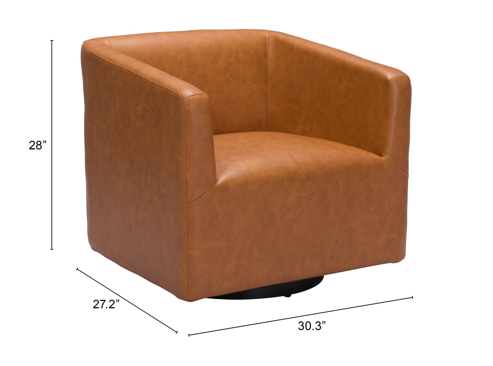 Brooks Accent Chair Brown - Cozy Roots Decor