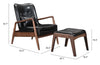 Bully Lounge Chair & Ottoman Black - Cozy Roots Decor