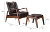Bully Lounge Chair & Ottoman Brown - Cozy Roots Decor