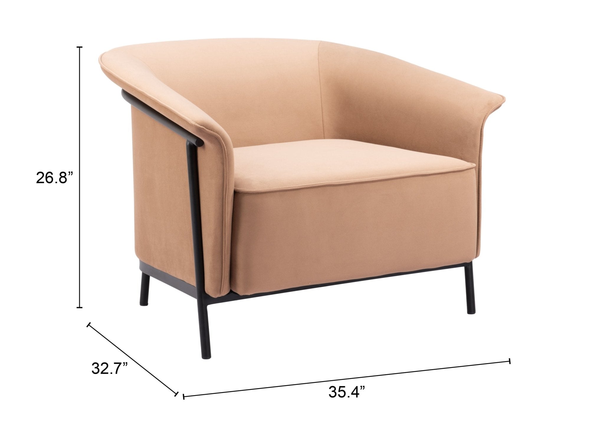Burry Accent Chair Tan - Cozy Roots Decor
