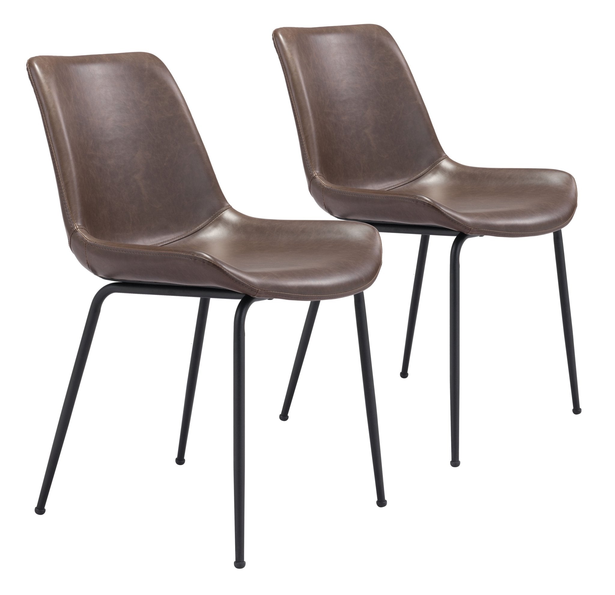 Byron Dining Chair (Set of 2) Brown - Cozy Roots Decor