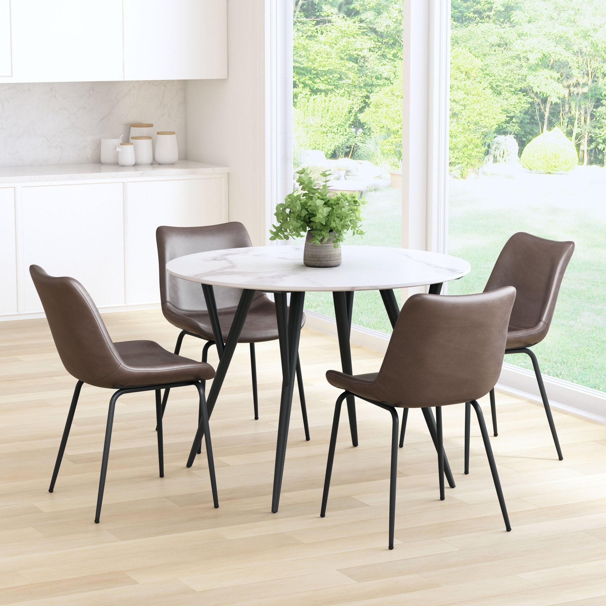 Byron Dining Chair (Set of 2) Brown - Cozy Roots Decor